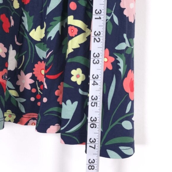 Boden Willa Jersey Dress Navy Floral Print V neck Wrap Style Upper Size 6P  - mordernwear.com